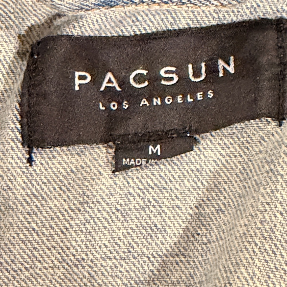 Men’s PacSun Light Blue Denim Jacket size medium - Picture 3 of 8